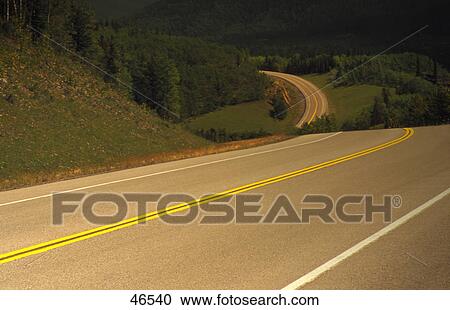 Stock Image - Mountain highway. Fotosearch