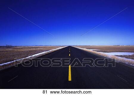 Stock Image - Open road. Fotosearch