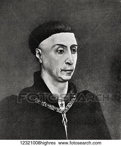 Stock Photograph - Philip the Good, Philip III, Duke of Burgundy, 1396 to 1467. Illustration from the book The Connoisseur Illustrated published 1904.. Fotosearch