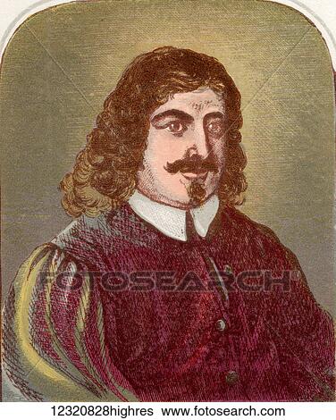 Stock Photograph - Portrait of John Bunyan, 1628 -1688. English Christian writer and preacher. Illustration by A. F. Lydon. From the book The Pilgrims Progress by John Bunyan published c. 1880.. Fotosearch