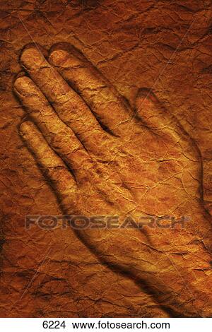 Picture - Praying hands. Fotosearch