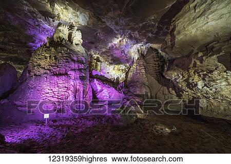 Stock Photograph - Prometheus Cave; Imereti, Georgia. Fotosearch