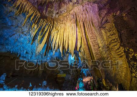 Stock Photograph - Prometheus Cave; Imereti, Georgia. Fotosearch