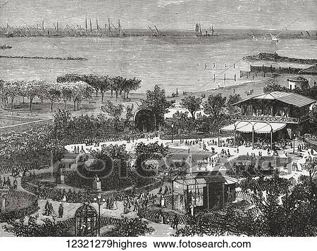 Public gardens and roadstead of Livorno, aka Leghorn, Tuscany, Italy in the late 19th century. From Italian Pictures by Rev. Samuel Manning, published c. 1890. View Large Photo Image Stock Photograph - Public gardens and roadstead of Livorno, aka Leghorn, Tuscany, Italy in the late 19th century. From Italian Pictures by Rev. Samuel Manning, published c. 1890.. Fotosearch