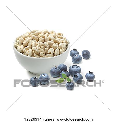 Puff snacks and blueberries on a white background View Large Photo Image Stock Photograph - Puff snacks and blueberries on a white background. Fotosearch