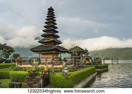 Pura Ulun Danu Buyan in Danau Buyan Lake; Bali Island, Indonesia View Large Photo Image Stock Photograph - Pura Ulun Danu Buyan in Danau Buyan Lake; Bali Island, Indonesia. Fotosearch