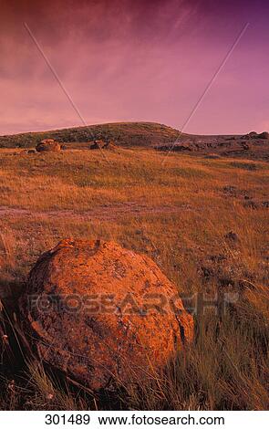 Stock Photo - Red Rock Coulee Saskatchewan Canada. Fotosearch