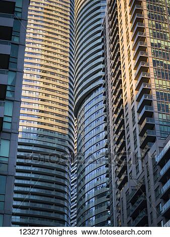 Residential skyscrapers in close proximity; Toronto, Ontario, Canada View Large Photo Image Stock Photograph - Residential skyscrapers in close proximity; Toronto, Ontario, Canada. Fotosearch