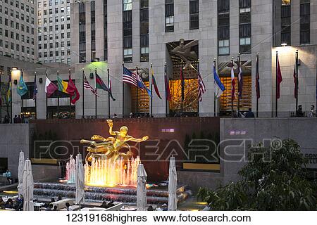 Stock Photograph - Rockefeller Center; New York City, New York, United States of America. Fotosearch