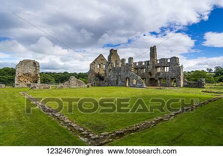 Ruins of a castle; Yorkshire, England View Large Photo Image Stock Photograph - Ruins of a castle; Yorkshire, England. Fotosearch