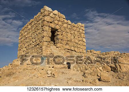 Ruins of a stone wall in the Judaean Desert, Dead Sea region; South District, Israel View Large Photo Image Stock Photograph - Ruins of a stone wall in the Judaean Desert, Dead Sea region; South District, Israel. Fotosearch