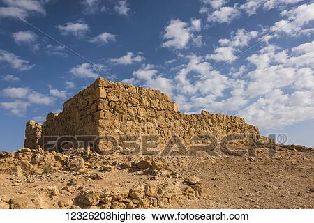 Ruins of a stone wall, Masada, Judaean desert; South District, Israel View Large Photo Image Stock Photograph - Ruins of a stone wall, Masada, Judaean desert; South District, Israel. Fotosearch