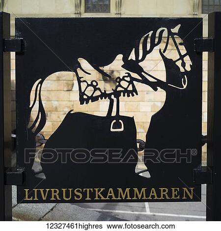 Sign made of black metal with a cut-out of a horse; Stockholm, Sweden View Large Photo Image Stock Photograph - Sign made of black metal with a cut-out of a horse; Stockholm, Sweden. Fotosearch