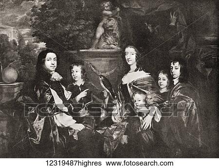 Sir Edward Hales and his family. After the painting by Sir Peter Lely. Sir Edward Hales, 3rd Baronet, 1645 1695. English politician who became a Catholic and supported King James II at the time of the Glorious Revolution. From The Con0isseur... View Large Photo Image Stock Photograph - Sir Edward Hales and his family. After the painting by Sir Peter Lely. Sir Edward Hales, 3rd Baronet, 1645 1695. English politician who became a Catholic and supported King James II at the time of the Glorious Revolution. From The Con0isseur.... Fotosearch
