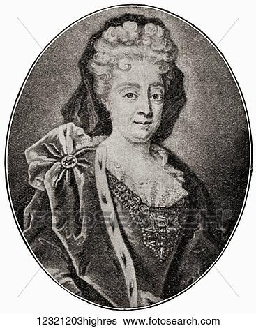 Stock Photograph - Sophia Dorothea of Brunswick and Lunenburg, Celle line, 1666 1726. Electoral Princess of Hanover. Wife and cousin of George Louis, Elector of Hanover, later George I of Great Britain, and mother of George II. From The Story of England, published 1930.. Fotosearch