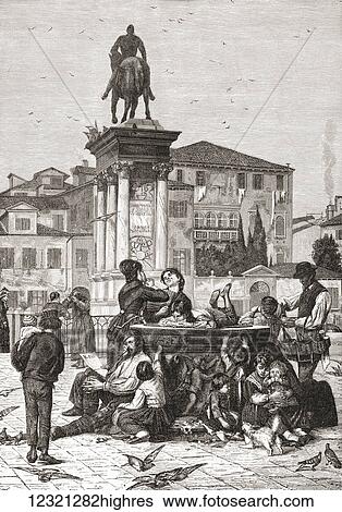 Statue of Bartolomeo Colleoni, 1400 1475, Venice, Italy in the late 19th century. From Italian Pictures by Rev. Samuel Manning, published c. 1890. View Large Photo Image Stock Photograph - Statue of Bartolomeo Colleoni, 1400 1475, Venice, Italy in the late 19th century. From Italian Pictures by Rev. Samuel Manning, published c. 1890.. Fotosearch