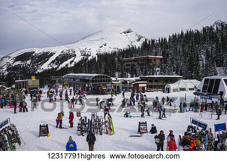 Stock Photograph - Sunshine Village ski resort, Banff National Park; Banff, Alberta, Canada. Fotosearch