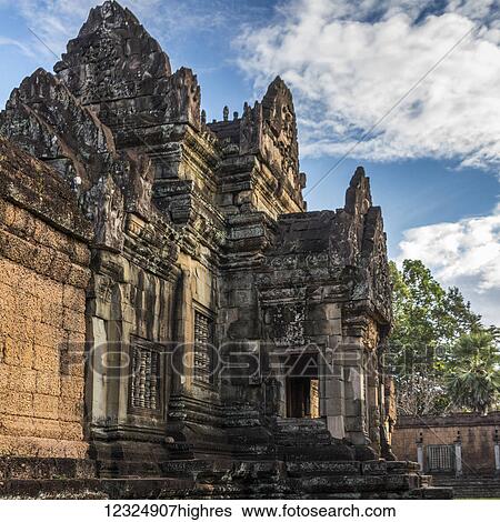 Temple in Angkor Archaeological Park; Siem Reap Province, Cambodia View Large Photo Image Stock Photograph - Temple in Angkor Archaeological Park; Siem Reap Province, Cambodia. Fotosearch