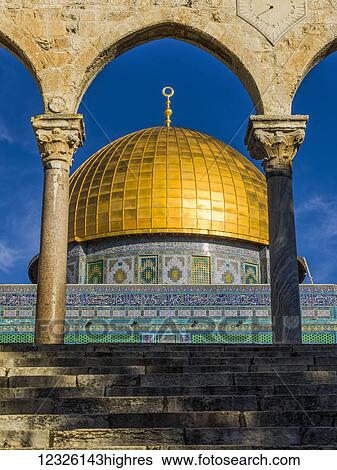 Stock Photograph - Temple Mount in the Old City of Jerusalem; Jerusalem, Israel. Fotosearch