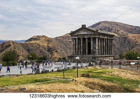 Stock Photograph - Temple of Garni; Garni, Azat Valley, Armenia. Fotosearch