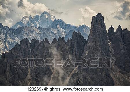 The Dolomite mountains of Natural Park Tre Cime; Italy View Large Photo Image Stock Photograph - The Dolomite mountains of Natural Park Tre Cime; Italy. Fotosearch