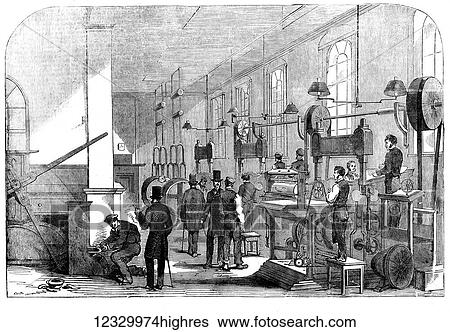 The Illustrated London News etching from 1854. Bank note printing room bank of England View Large Photo Image Stock Photograph - The Illustrated London News etching from 1854. Bank note printing room bank of England. Fotosearch