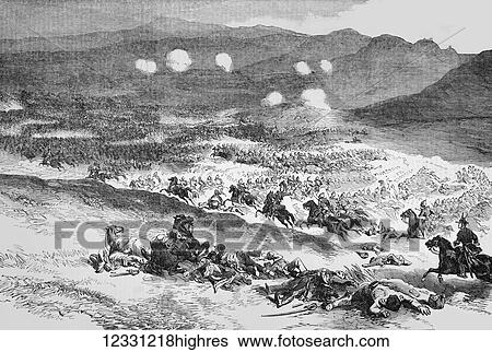 The Illustrated London News etching from 1854. Action at Balaclava the first charge of the Heavy cavalry View Large Photo Image Stock Photograph - The Illustrated London News etching from 1854. Action at Balaclava the first charge of the Heavy cavalry. Fotosearch