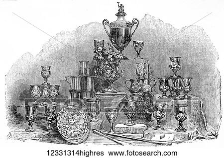 The Illustrated London News etching from 1854. The Thames National Regatta prizes. View Large Photo Image Stock Photograph - The Illustrated London News etching from 1854. The Thames National Regatta prizes.. Fotosearch