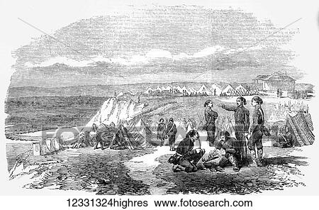 The Illustrated London News etching from 1854. The camp at Slobodzie Russia View Large Photo Image Stock Photograph - The Illustrated London News etching from 1854. The camp at Slobodzie Russia. Fotosearch