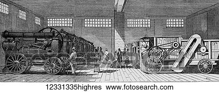 The Illustrated London News etching from 1854. Steam engines and thrashing machines at the Smithfield club show. The Smithfield Show, formerly the Smithfield Club Cattle Show and later the Royal Smithfield Show, was an annual British agricultural... View Large Photo Image Stock Photograph - The Illustrated London News etching from 1854. Steam engines and thrashing machines at the Smithfield club show. The Smithfield Show, formerly the Smithfield Club Cattle Show and later the Royal Smithfield Show, was an annual British agricultural.... Fotosearch