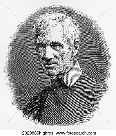 Stock Photograph - The life and times of Queeen Victoria 1901. John Henry Newman. Fotosearch