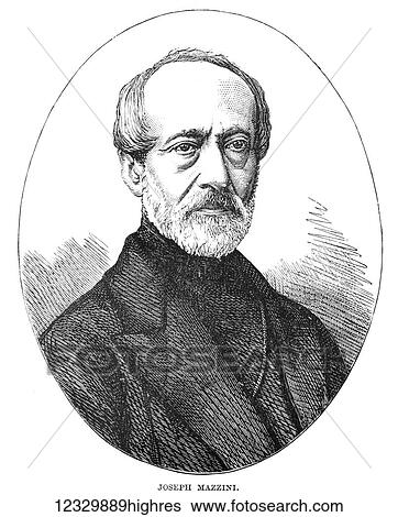 Stock Photograph - The life and times of Queeen Victoria 1901. Joseph mazzini. Fotosearch