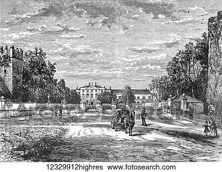 Stock Photograph - The life and times of Queeen Victoria 1901. Maynooth College, County Kildare, Ireland. Fotosearch