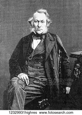 Stock Photograph - The life and times of Queeen Victoria 1901. Richard Cobden. Fotosearch