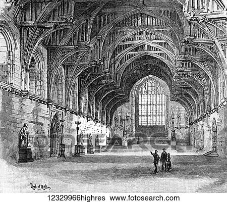 Stock Photograph - The life and times of Queeen Victoria 1901. Westminster Hall. Fotosearch