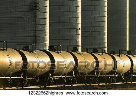 Stock Photograph - The Poet Biorefinery, an ethanol producer, near Groton; South Dakota, United States of America. Fotosearch