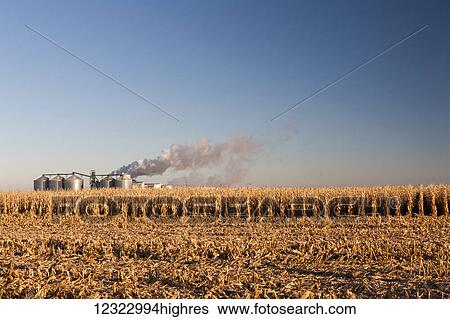 The Poet Biorefinery, an ethanol producer, and corn field near Groton; South Dakota, United States of America View Large Photo Image Stock Photograph - The Poet Biorefinery, an ethanol producer, and corn field near Groton; South Dakota, United States of America. Fotosearch