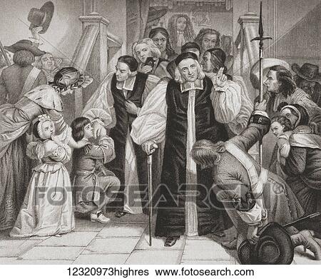 Stock Photograph - The release of the seven bishops after their trial in Westminster Hall June 29, 1688. King James II brought the proceeding against seven prominent bishops of the Church of England. For defying a controversial order of the king; the prelates were.... Fotosearch
