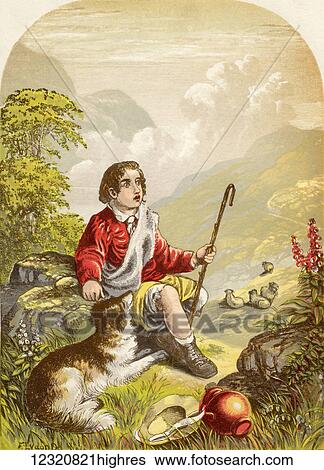 The Shepherd Boy in the Valley of Humiliation. Illustration by A. F. Lydon. From the book The Pilgrims Progress by John Bunyan published c. 1880. View Large Photo Image Stock Photograph - The Shepherd Boy in the Valley of Humiliation. Illustration by A. F. Lydon. From the book The Pilgrims Progress by John Bunyan published c. 1880.. Fotosearch