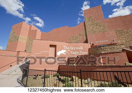 The West Grand Canyon Skywalk and Museum building on the lands of the local Native American people; Arizona, United States of America View Large Photo Image Stock Photograph - The West Grand Canyon Skywalk and Museum building on the lands of the local Native American people; Arizona, United States of America. Fotosearch