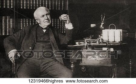 Thomas Alva Edison, 1847 1931. American inventor and businessman. From Bibby's Annual, published 1915 View Large Photo Image Stock Photograph - Thomas Alva Edison, 1847 1931. American inventor and businessman. From Bibby's Annual, published 1915. Fotosearch