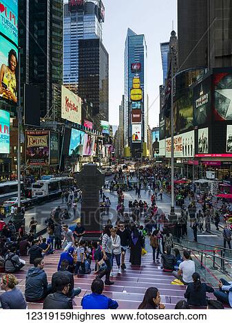 Stock Photograph - Times Square; New York City, New York, United States of America. Fotosearch