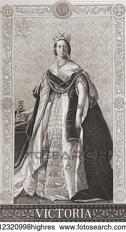 Victoria, Alexandrina Victoria, 1819 1901. Queen regnant of the United Kingdom of Great Britain and Ireland and first Empress of India of the British Raj. From English and Scottish History, published 1882. View Large Photo Image Stock Photograph - Victoria, Alexandrina Victoria, 1819 1901. Queen regnant of the United Kingdom of Great Britain and Ireland and first Empress of India of the British Raj. From English and Scottish History, published 1882.. Fotosearch