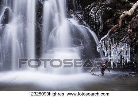 Waterfall and icicles on Wood Brook in late autumn; Fall River, Nova Scotia, Canada View Large Photo Image Stock Photograph - Waterfall and icicles on Wood Brook in late autumn; Fall River, Nova Scotia, Canada. Fotosearch