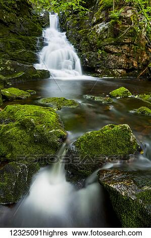 Waterfall and mossy rocks, East branch of Great Village River, near Wentworth Valley; Nova Scotia, Canada View Large Photo Image Stock Photograph - Waterfall and mossy rocks, East branch of Great Village River, near Wentworth Valley; Nova Scotia, Canada. Fotosearch