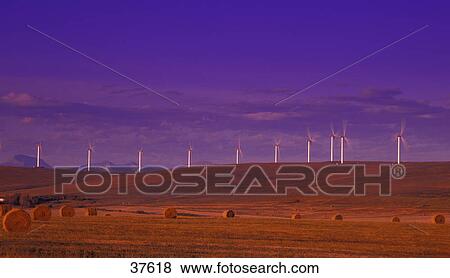 Stock Photo - Wind turbines. Fotosearch