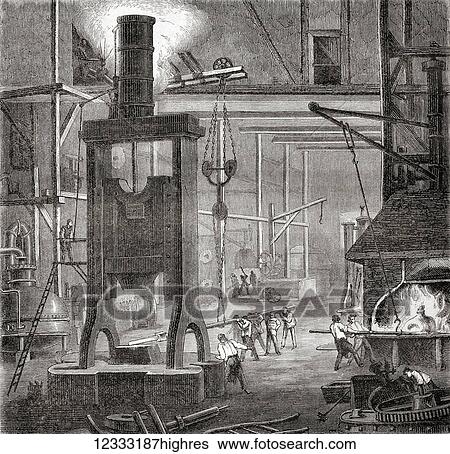 A 19th century steam hammer or drop hammer. From Les Merveilles de la Science, published 1870. View Large Photo Image Stock Photograph - A 19th century steam hammer or drop hammer. From Les Merveilles de la Science, published 1870.. Fotosearch