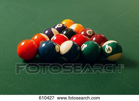 A fresh game of pool View Large Photo Image Stock Photo - A fresh game of pool. Fotosearch