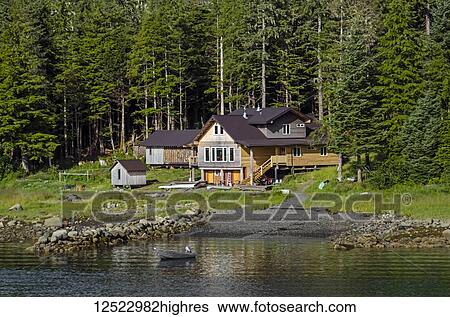 A house and out buildings on Kupreanof Island, Wrangell Narrows near Petersburg, Southeast Alaska; Alaska, United States of America View Large Photo Image Stock Photograph - A house and out buildings on Kupreanof Island, Wrangell Narrows near Petersburg, Southeast Alaska; Alaska, United States of America. Fotosearch