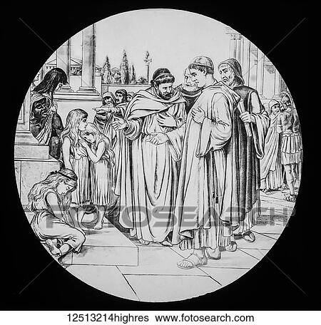 A magic lantern slide circa 1900. Gregory and the angels. A religious scene View Large Photo Image Stock Photograph - A magic lantern slide circa 1900. Gregory and the angels. A religious scene. Fotosearch